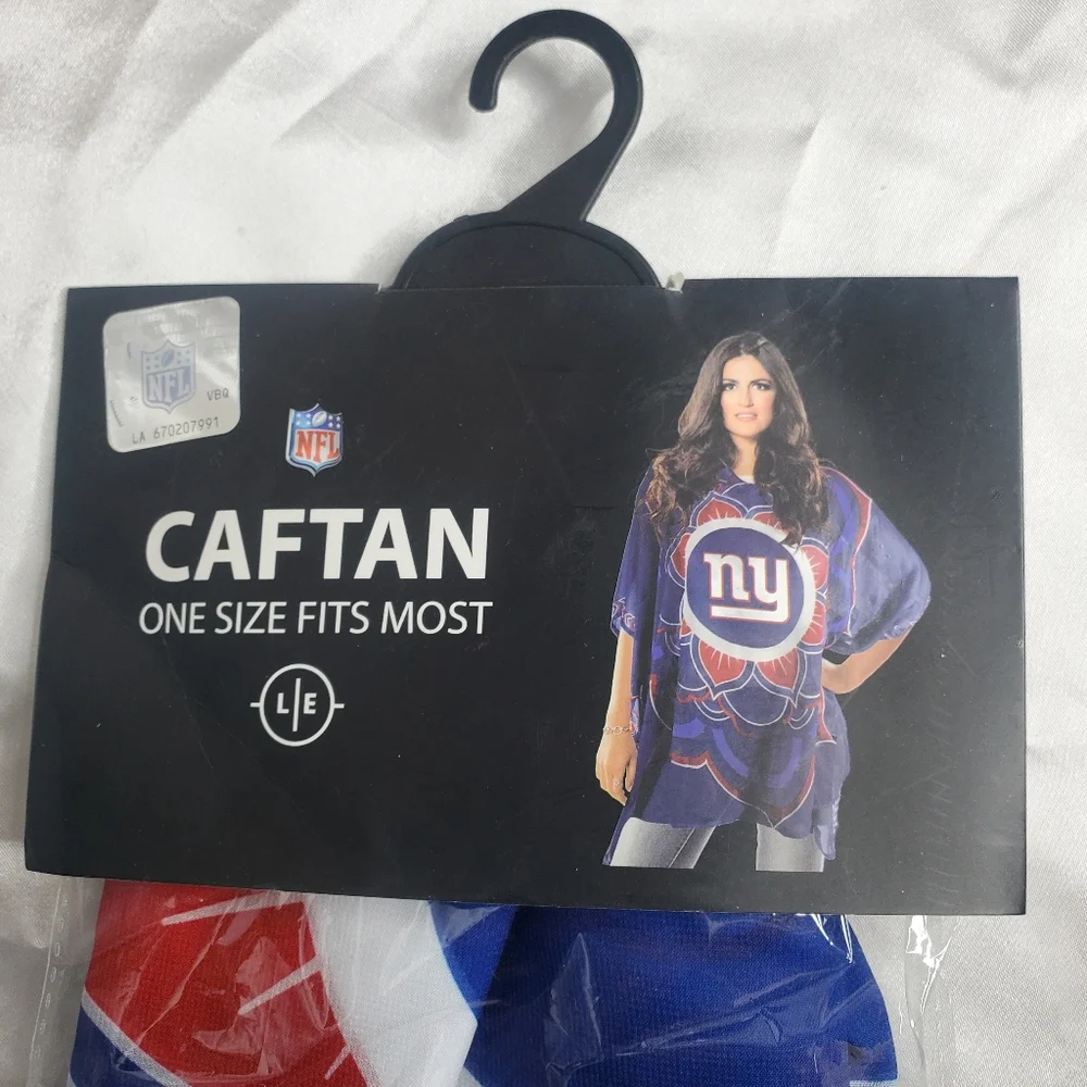 NFL Little Earth Flower New York Giants Caftan Coverup One Size NWT